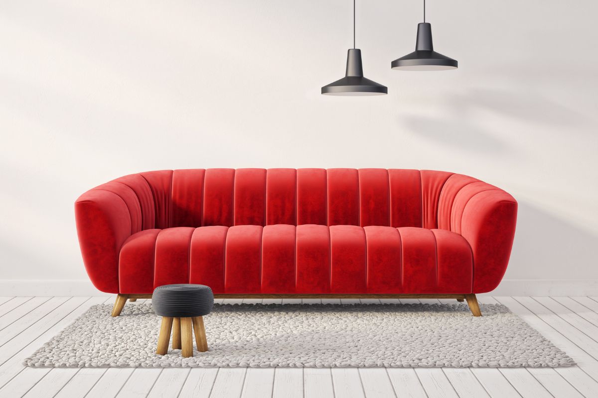 divano rosso